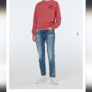 Scotch Soda Womens High Rise Comfy Stretchy Light Acid Jeans 14